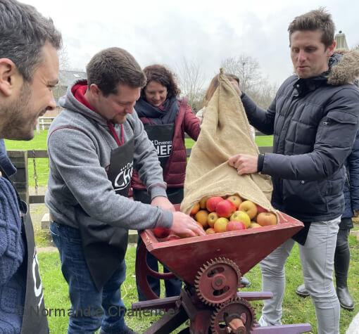 eco challenge ramassage de pommes locales