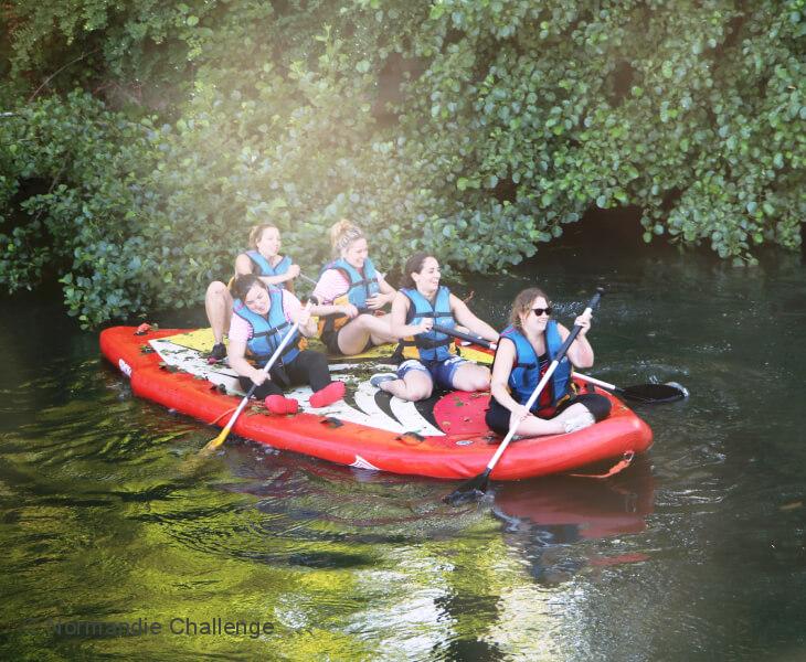 paddle géant en groupe