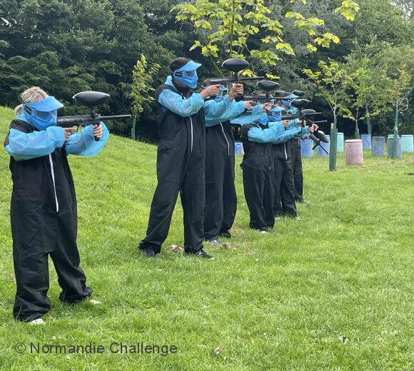 une partie de paintball en normandie