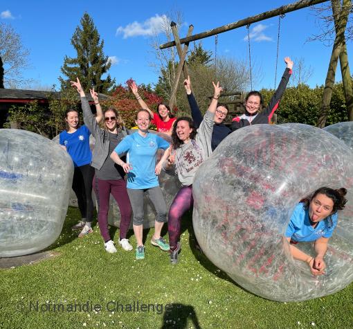 personnes bubble foot normandie