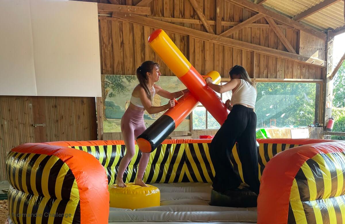 combat de gladiateur gonflable