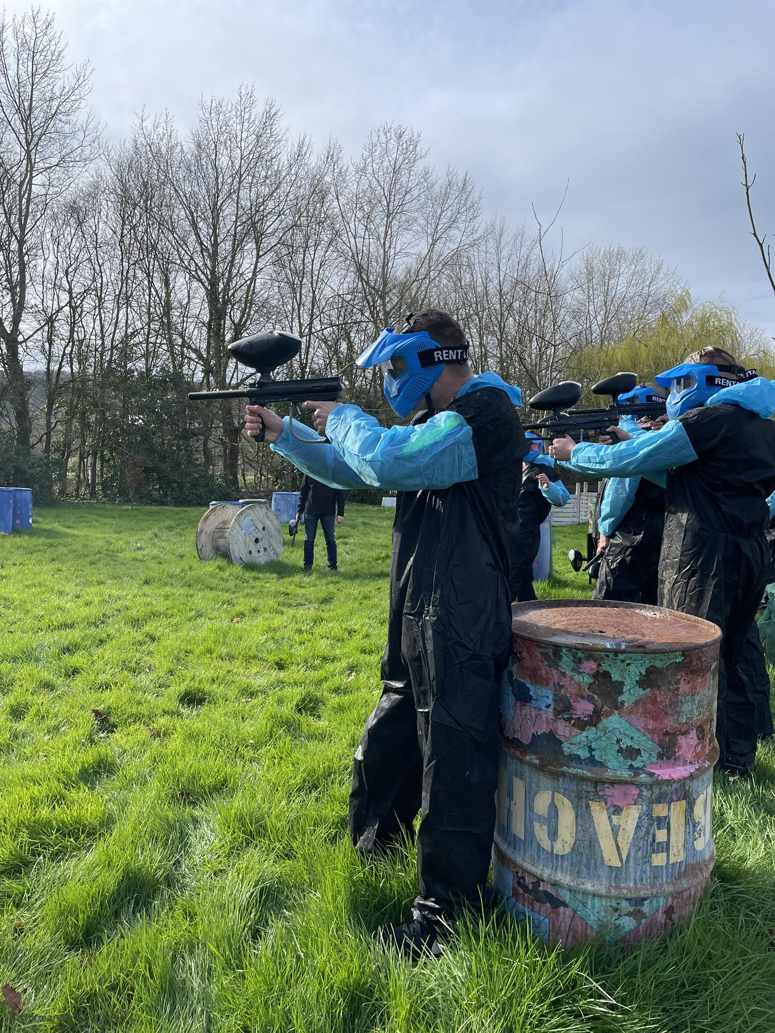Paintball équipe bleu