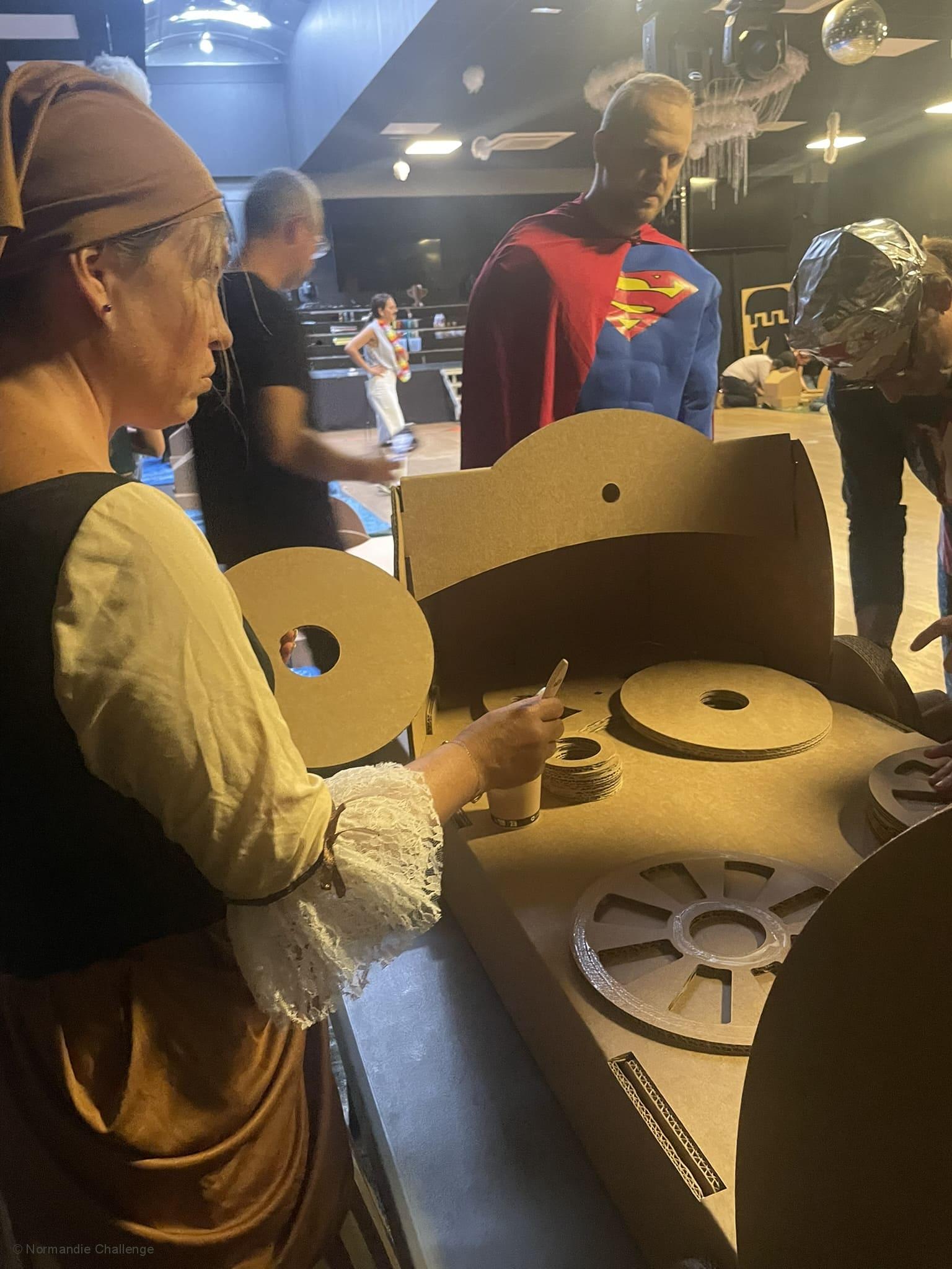 construction de kart en équipe